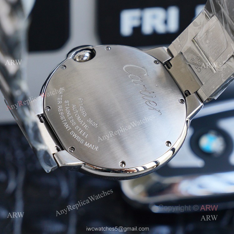 1:1 Copy Best Cartier Ballon Bleu De Cartier Stainless Steel Watch 42mm
