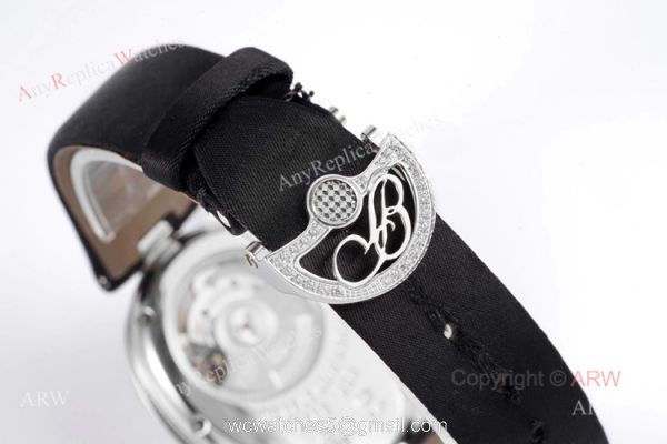 Replica Breguet Reine De Naples Watch White Roman Numberals With Diamond Bezel