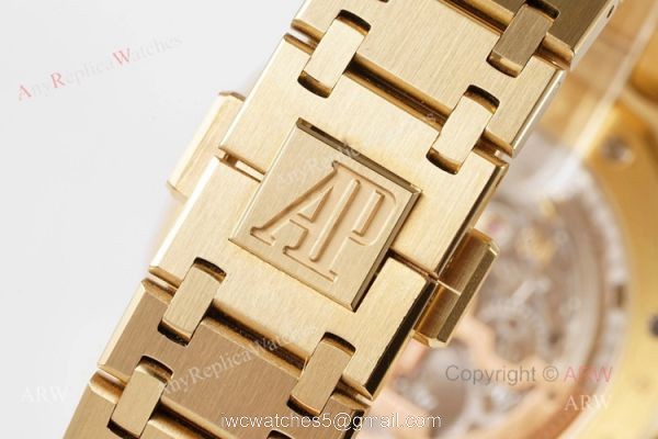 New 15202 Audemars Piguet Royal Oak All Gold Swiss Replica Watch 39mm