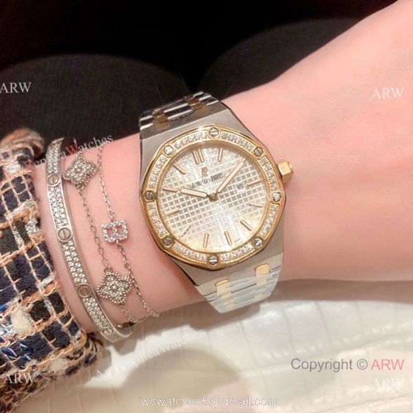 Copy Audemars Piguet Royal Oak Lady 33mm Watches Two Tone