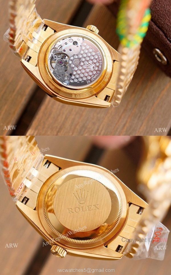 Swiss Quality Rolex Datejust Watches Two Tone Green Dial