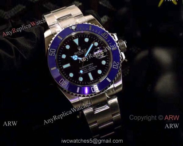 NEW UPGRADED Rolex Submariner Ref 126619lb Watch Blue and Black