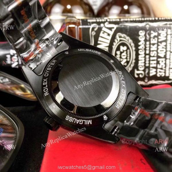 Best Replica Rolex Milgauss Carbon fiber Bezel Watch 40mm