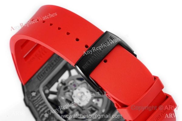 Swiss 1:1 Replica Richard Mille Rafael Nadal RM35-02 Watch Red Rubber Strap
