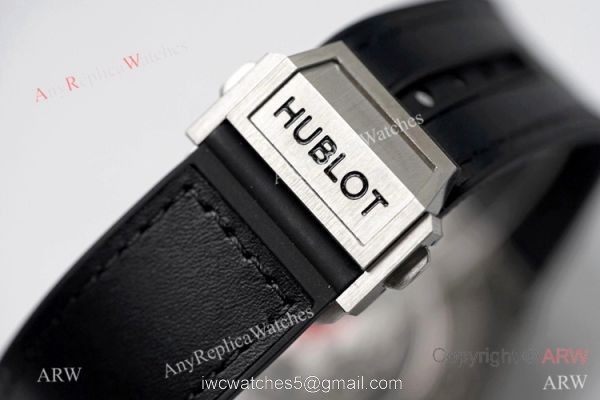 NEW! Swiss Replica Hublot Big Bang Sang Bleu Titanium Watch Black Face