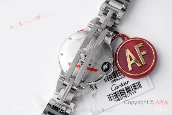 AF 1:1 Best Edition Cartier Ballon Bleu 33mm Replica Watch Stainless Steel