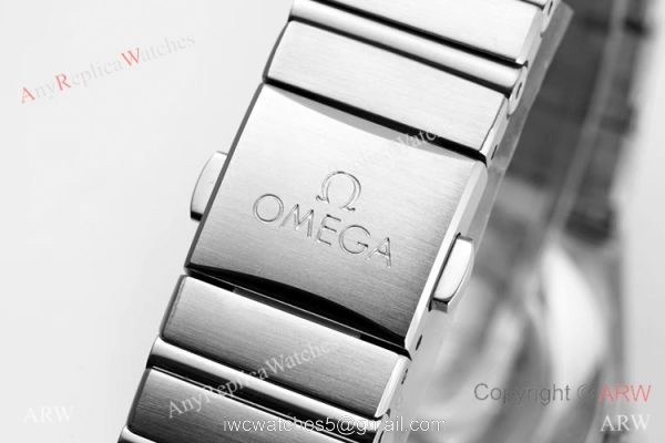 NEWEST! Swiss Copy Omega Constellation Gray Dial Diamond Bezel Watch 28mm Women