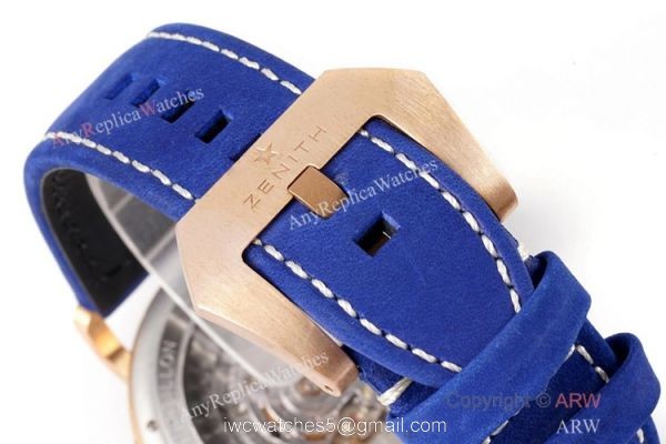 Swiss Replica Zenith Pilot Type 20 Extra Special Watch Bronze Case Blue Dial