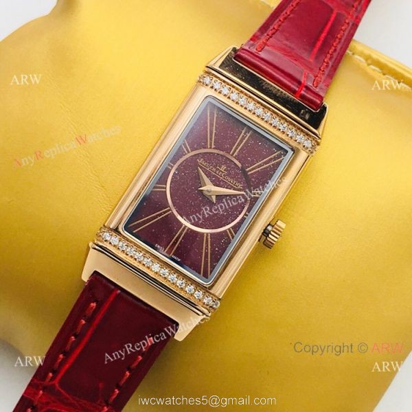 Swiss Copy Jaeger-LeCoultre Reverso One Duetto Rose Gold Diamond Watch Lady 20mm