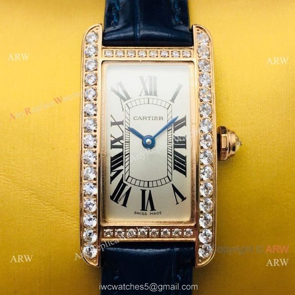 2020 New Copy Cartier Tank Americaine Women Watches Swiss Quartz Movement