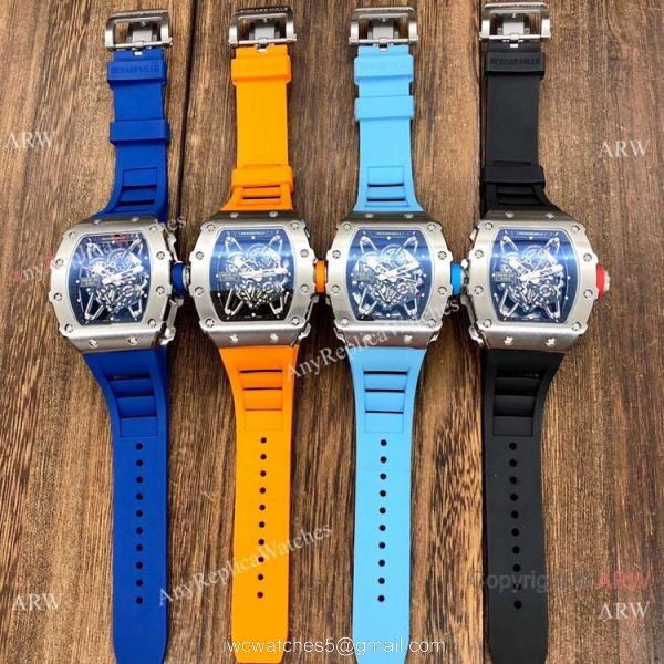 Best Quality Replica RM35-02 Rafael Nadal Mens Watches SS Orange Rubber