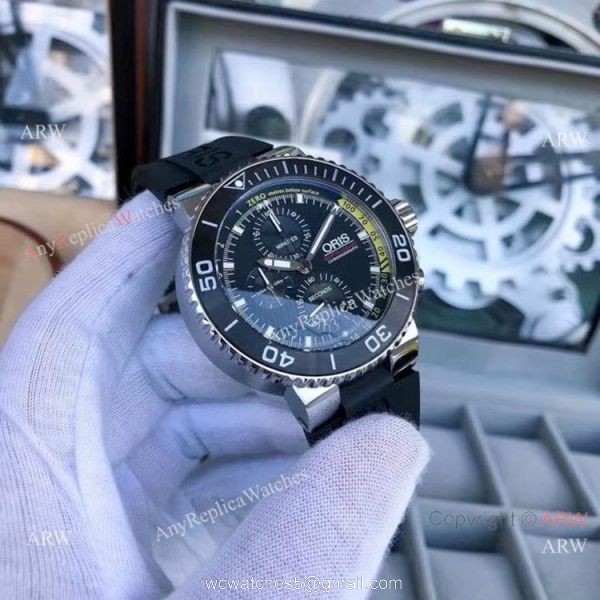 Oris ProDiver Chronograph Replica Watches Black Red