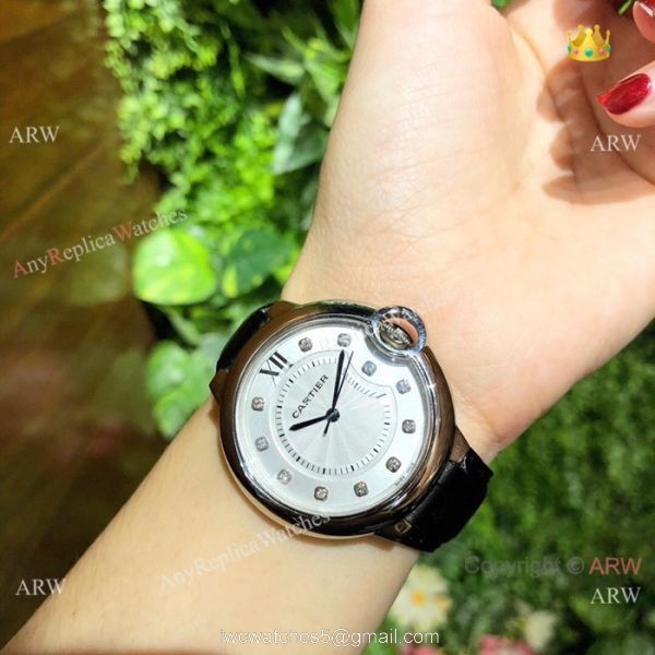 Pink Mother of Pearl Ballon Bleu de Cartier Watch Lady 36mm
