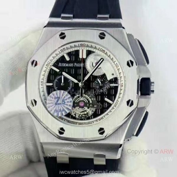 Fake Audemars Piguet Royal Oak Offshore Chronograph Watches SS Blue Dial