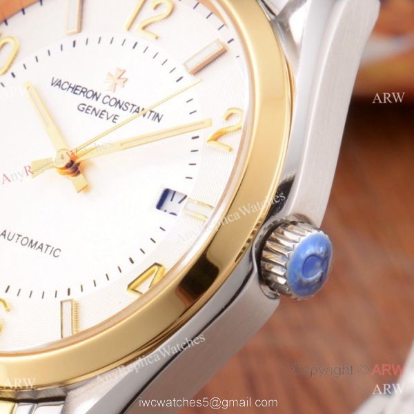 Buy Copy Vacheron Constantin Geneve Watches 2-Tone White Face