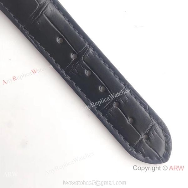 Copy Omega De Ville Hour Vision VSF 1:1 8500 Watch Dark Blue Leather Strap