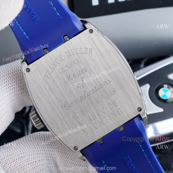Clone Franck Muller Vanguard Yachting Automatic Watches Ss White Dial