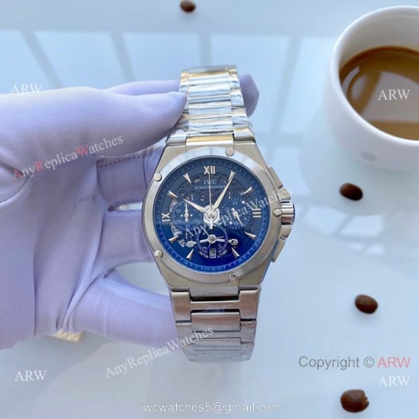 Wholesale Copy IWC Aquatimer Rose Gold Skeleton Dial Watches