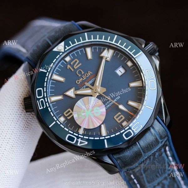 Best Quality Copy Omega Seamaster Planet Ocean Watches Black and Orange