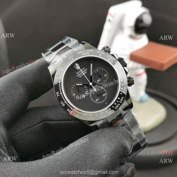 IPK Factory Best 1:1 Rolex Blaken Daytona Replica Watch Carbon Case
