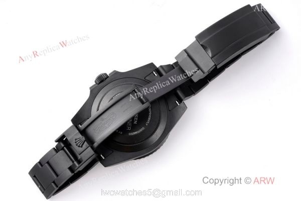 IPK Best 1:1 Rolex Blaken Submariner Watch DLC Carbon