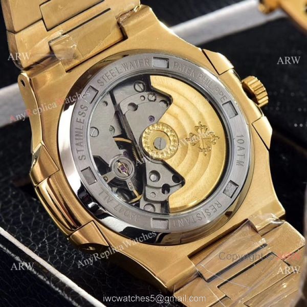 Patek Philippe Power Reserve Moonphase Copy Watches All Gold 40mm