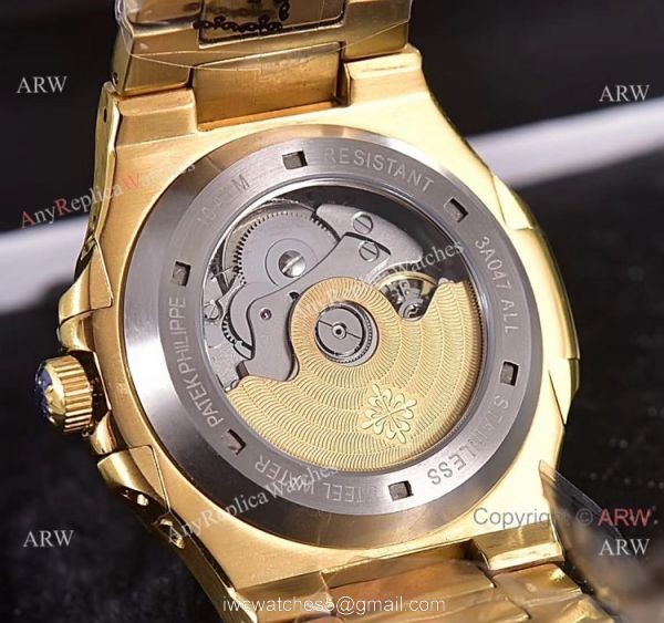 Knockoff Patek Philippe 5740 Nautilus Yellow Gold Engraving 40mm