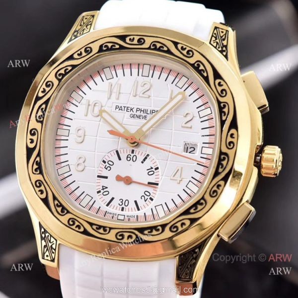 Patek Philippe Aquanaut Engraving Watches Brown Gradient Dial 42mm
