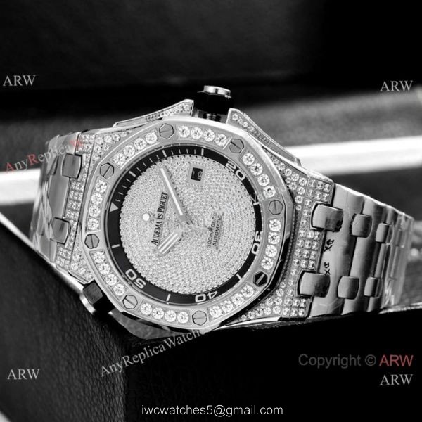 Clone Audemars Piguet Diver Automatic Watches Diamond Case and Face