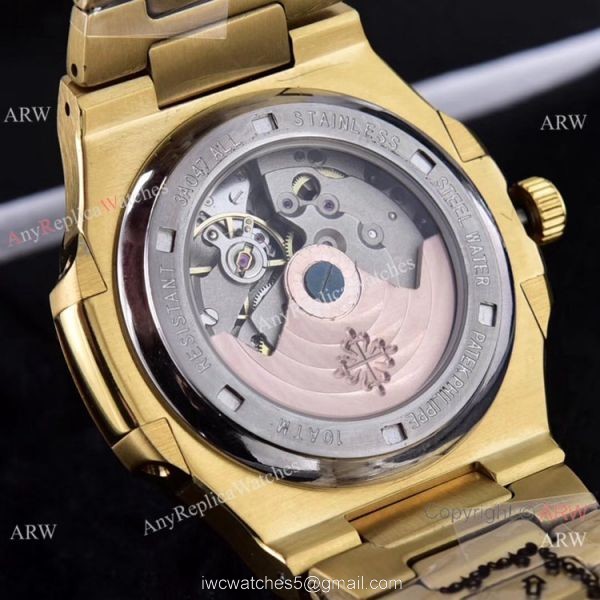 Copy Patek Philippe Nautilus 40mm Watches New Green Dial Gold Case