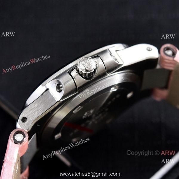 Copy Patek Philippe Lady Nautilus Watches Gray Gradient Dial 32mm