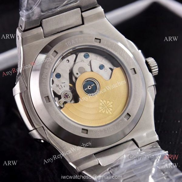 Patek Philippe Annual Calendar Full Diamonds Watches Gray Gradient Face 41mm