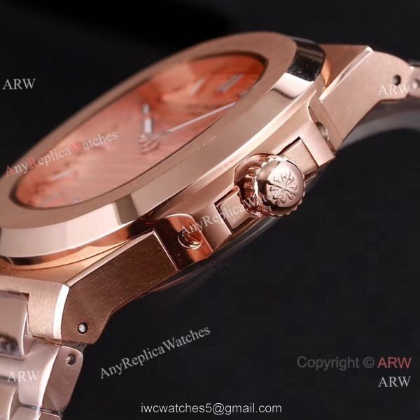Knockoff Patek Philippe Nautilus 40mm Watches All Rose Gold