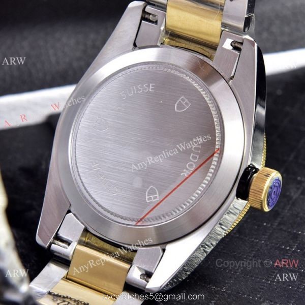 Copy Tudor Heritage Black Bay Two Tone Blue Bezel Watches