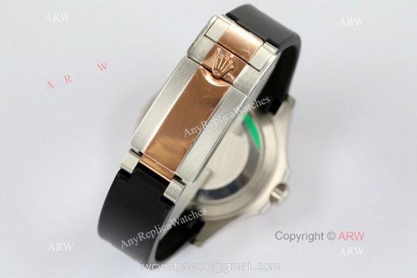 EW Factory Rolex Yacht Master 40mm Watch Chocolate Dial Rubber Strap