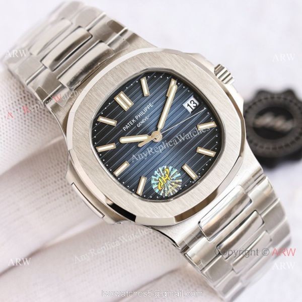Swiss Grade Copy Patek Philippe Nautilus PPF Factory Cal324 Watch Blue Gradient Dial