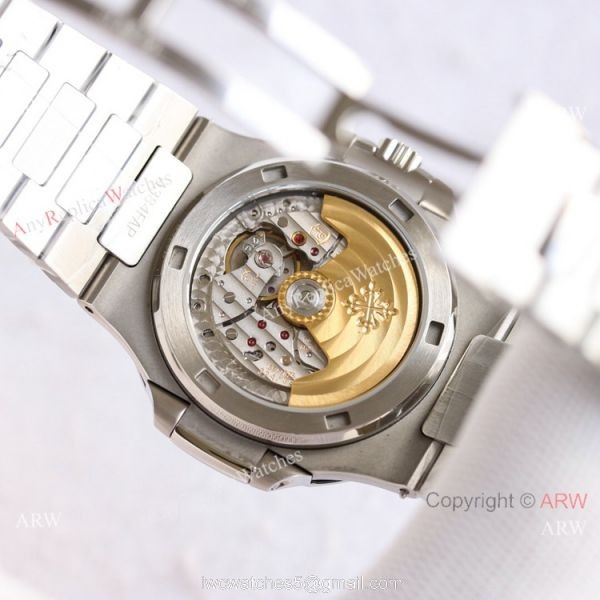 Swiss Grade Patek Philippe Nautilus PPF Factory Cal324 Watch Stainless Steel White Dial