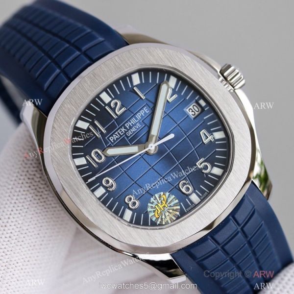 Swiss Knockoff Patek Philippe Aquanaut 324 S C Watch Blue Gradient Dial Rubber Strap
