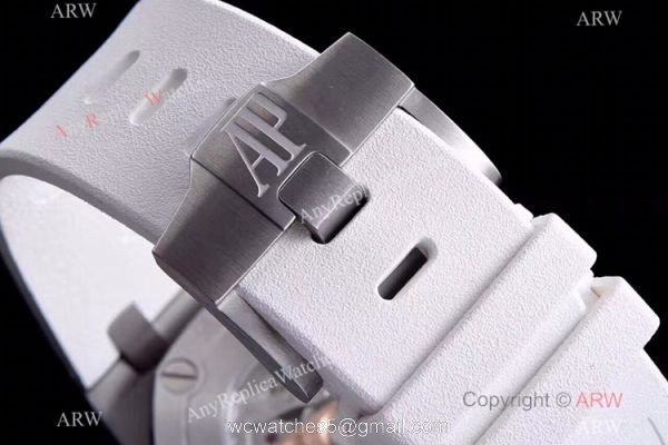 JF Factory V8 1:1 Best Audemars Piguet Divers Men Watch White Dial
