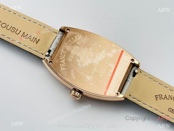 Highest Quality Copy Franck Muller Lady Cintree Curvex Rose Gold Watches Swiss Quartz