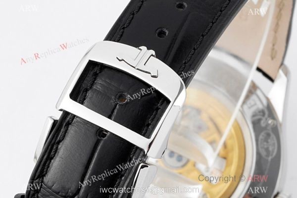 ZF Factory 1:1 Swiss Replica Jaeger leCoultre Master Watch Blue Face Leather Strap