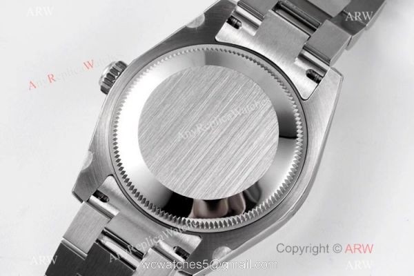 Swiss Clone Rolex Datejust 31mm Stainless Steel President Gray Dial