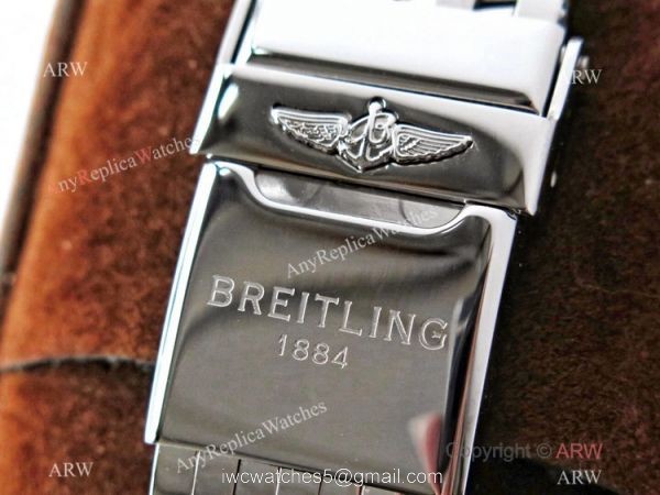 Swiss Grade 1A Breitling Navitimer Swiss Air 7750 Copy Watch BlackRed Dial