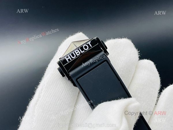 HB Factory New Hublot Big Bang Sang Bleu All Black Replica Watches 45mm