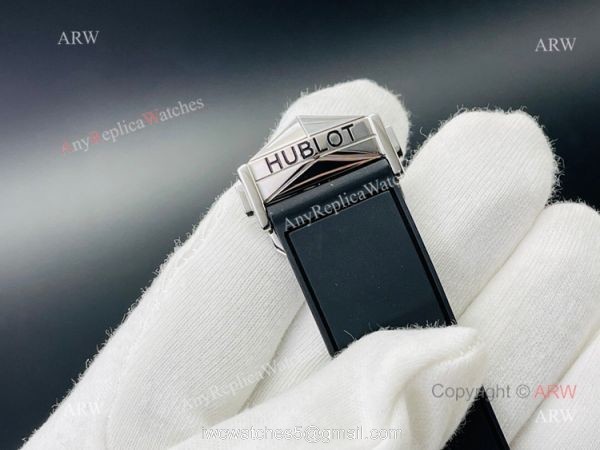 High Quality Replica Hublot Sang Bleu Black Watch 45mm eta7750 Automatic Movement