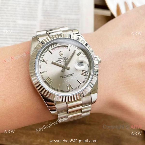 Copy Rolex Presidential Day Date Watches Ice Blue Dial 40mm
