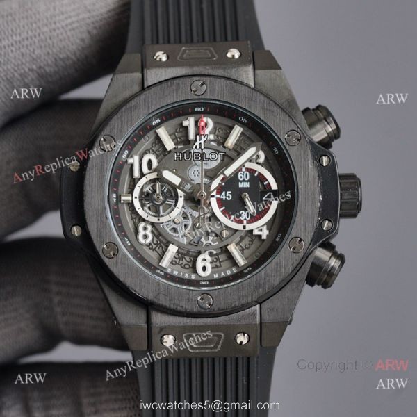Luxury Copy Hublot Big Bang Unico Black Blue Watches