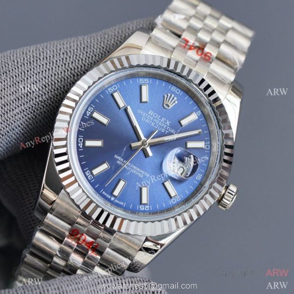 Swiss Quality Rolex Datejust ii 41mm Watch Silver Dial Jubilee Strap Citizen 8215 Movement