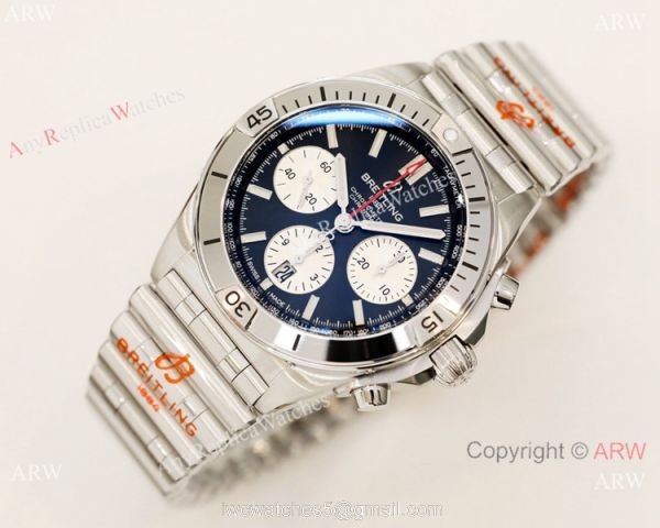 2021 New GF Factory Breitling Chronomat 7750 Watch Black Dial New Band