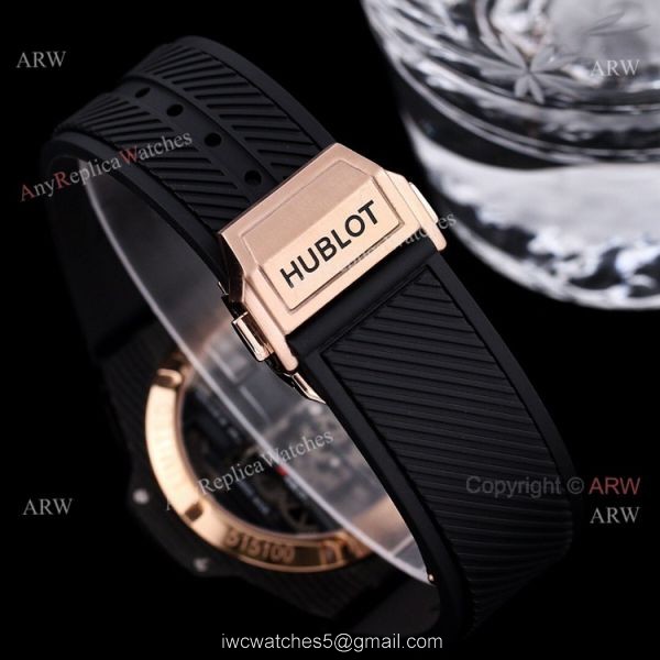 All Black Hublot Big Bang MP-11 Knockoff Watch 45mm With Black Rubber Strap